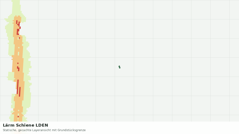 Statische Kartenansicht: Lärm Schiene LDEN