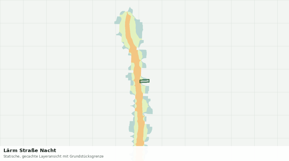 Statische Kartenansicht: Lärm Straße Nacht