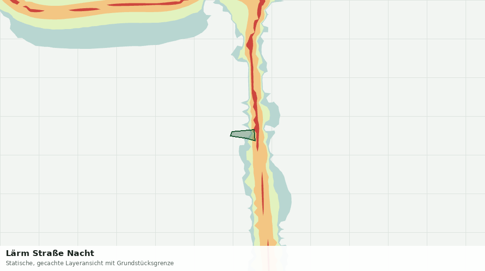 Statische Kartenansicht: Lärm Straße Nacht