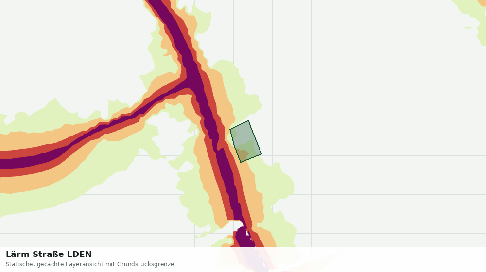 Statische Kartenansicht: Lärm Straße LDEN
