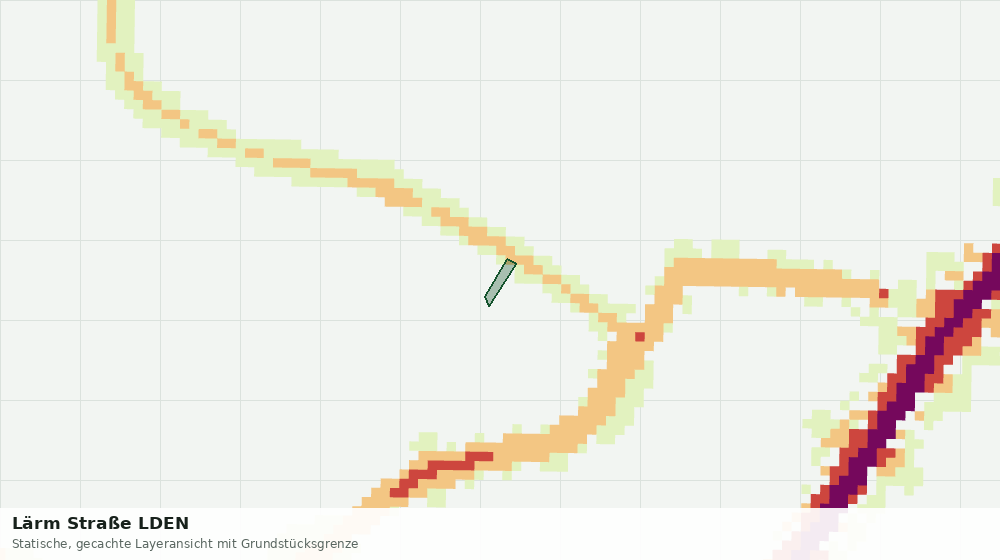 Statische Kartenansicht: Lärm Straße LDEN