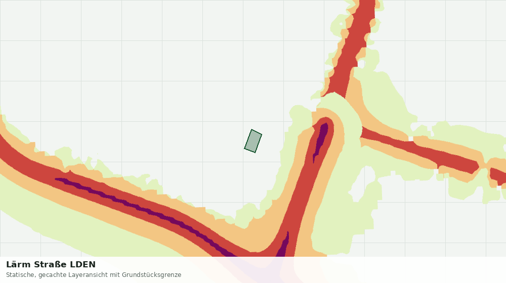 Statische Kartenansicht: Lärm Straße LDEN