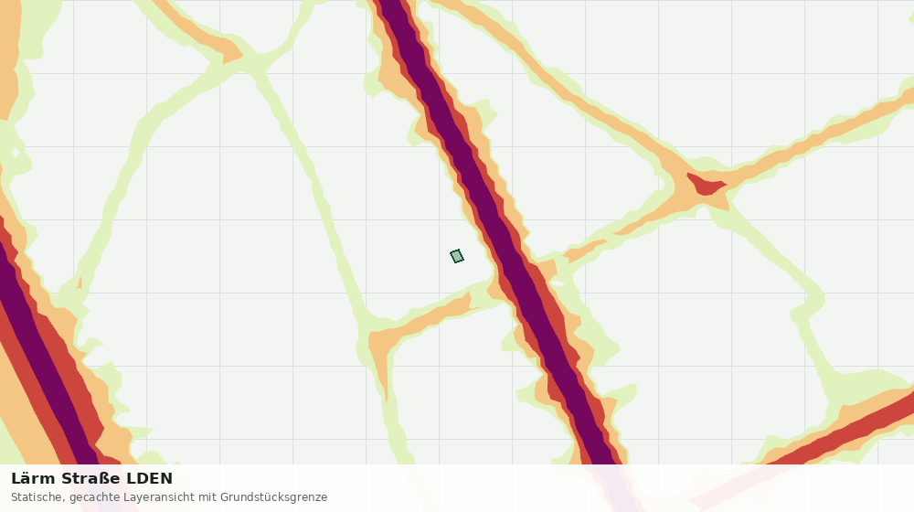 Statische Kartenansicht: Lärm Straße LDEN