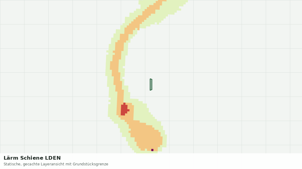 Statische Kartenansicht: Lärm Schiene LDEN