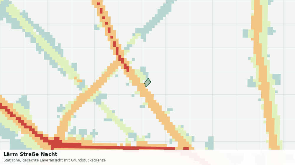 Statische Kartenansicht: Lärm Straße Nacht