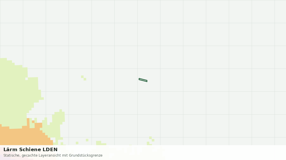 Statische Kartenansicht: Lärm Schiene LDEN