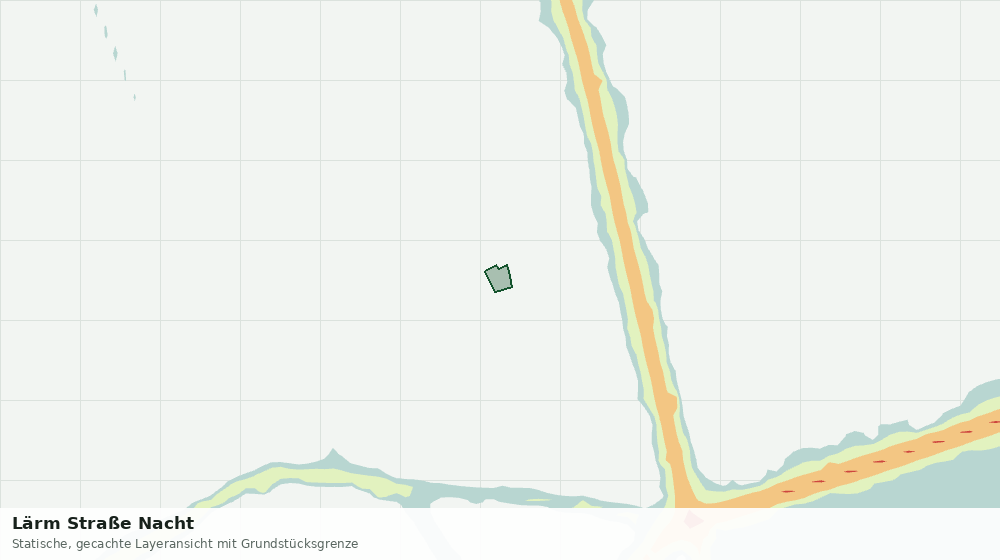 Statische Kartenansicht: Lärm Straße Nacht