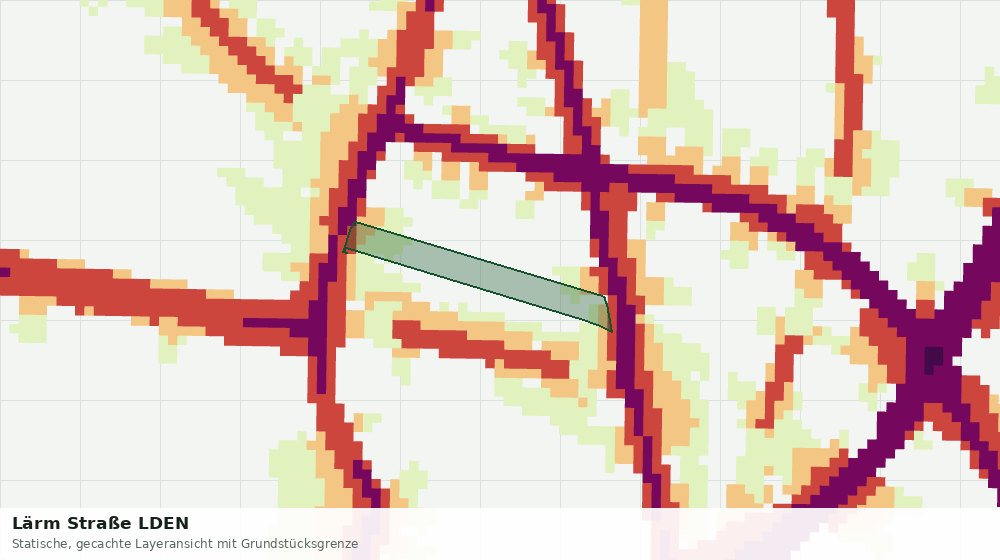 Statische Kartenansicht: Lärm Straße LDEN