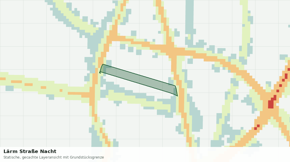 Statische Kartenansicht: Lärm Straße Nacht