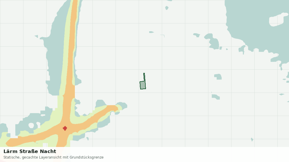 Statische Kartenansicht: Lärm Straße Nacht