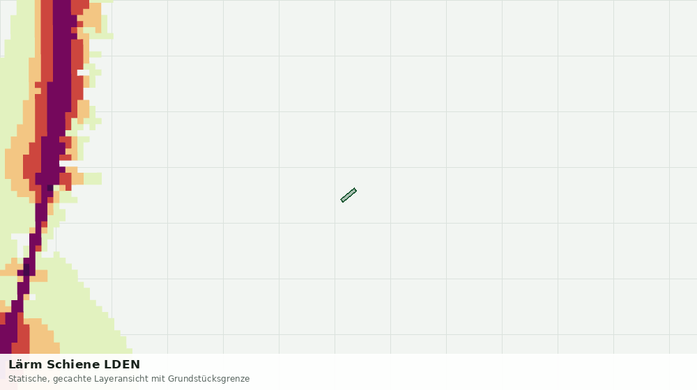 Statische Kartenansicht: Lärm Schiene LDEN
