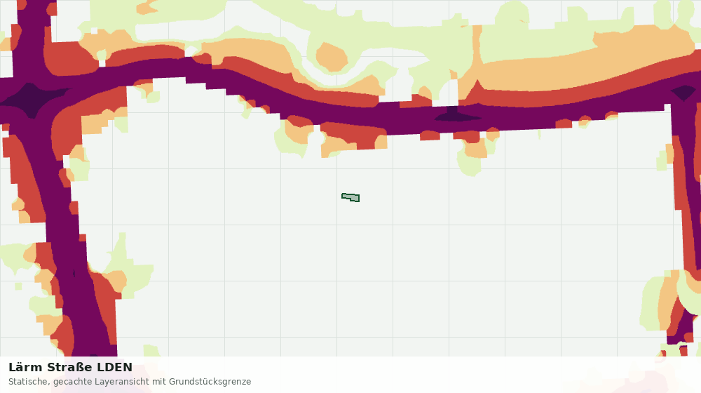 Statische Kartenansicht: Lärm Straße LDEN