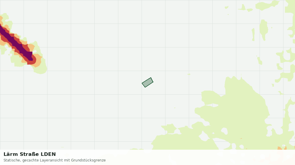 Statische Kartenansicht: Lärm Straße LDEN
