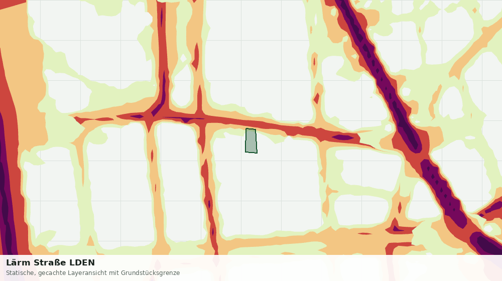 Statische Kartenansicht: Lärm Straße LDEN