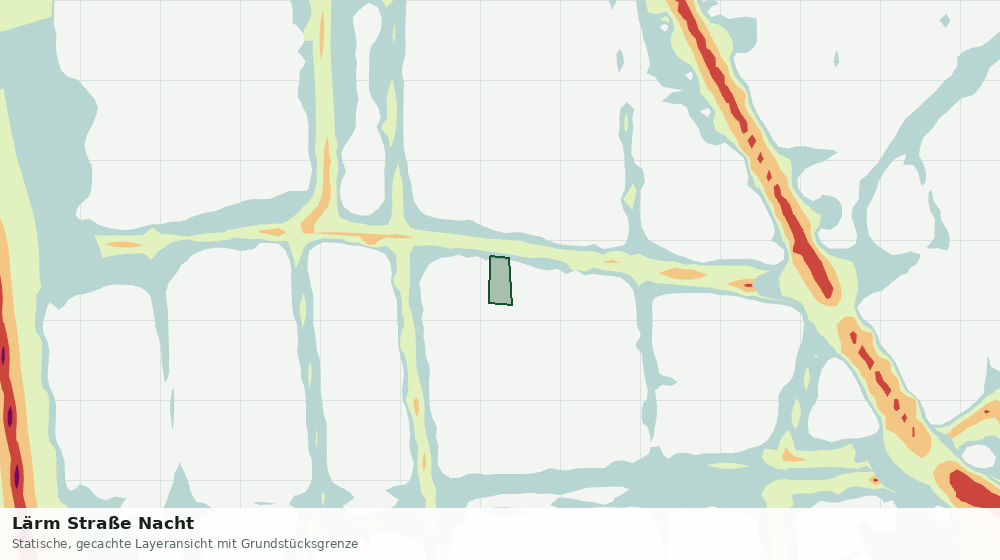 Statische Kartenansicht: Lärm Straße Nacht