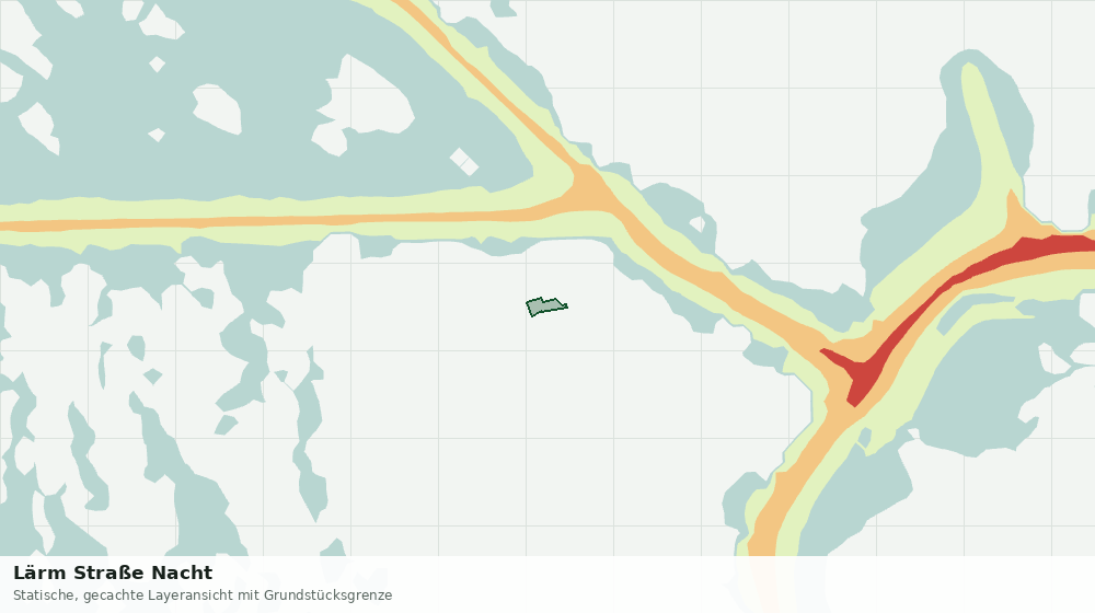 Statische Kartenansicht: Lärm Straße Nacht