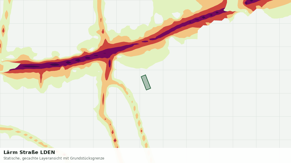 Statische Kartenansicht: Lärm Straße LDEN
