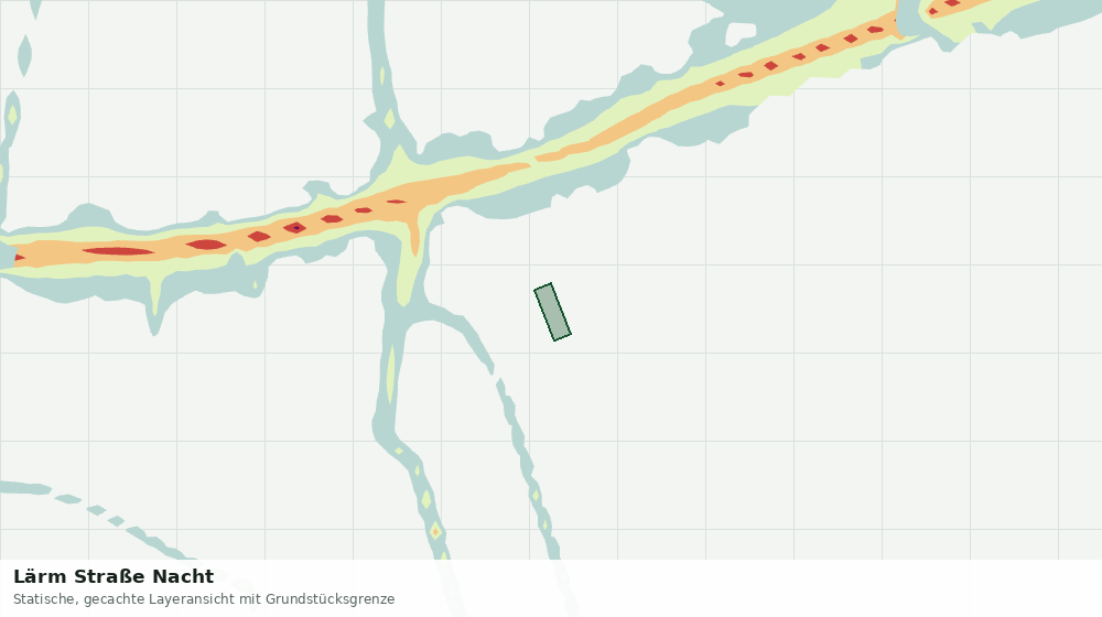 Statische Kartenansicht: Lärm Straße Nacht