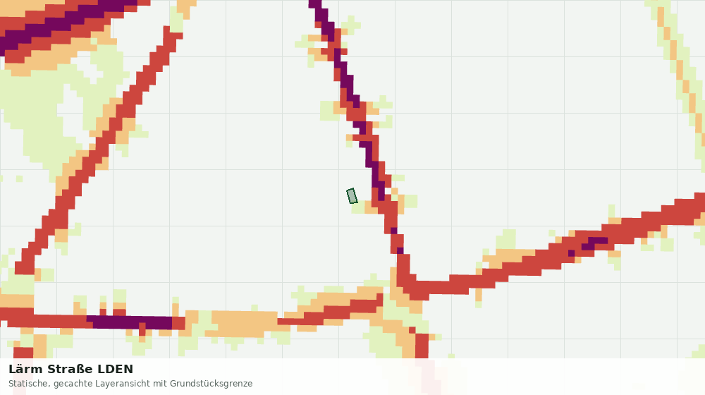Statische Kartenansicht: Lärm Straße LDEN