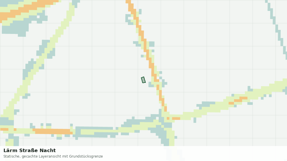 Statische Kartenansicht: Lärm Straße Nacht