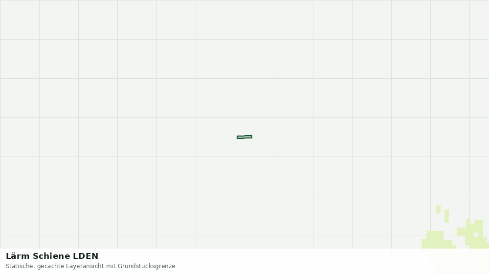 Statische Kartenansicht: Lärm Schiene LDEN