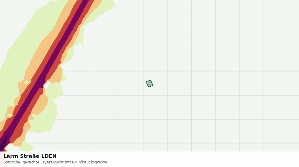 Statische Kartenansicht: Lärm Straße LDEN