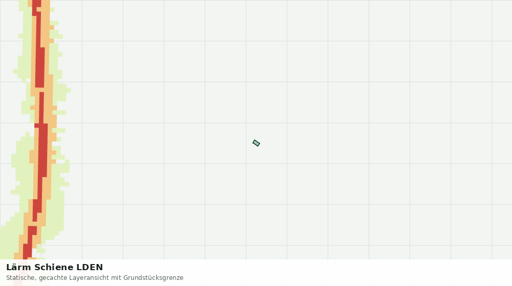 Statische Kartenansicht: Lärm Schiene LDEN