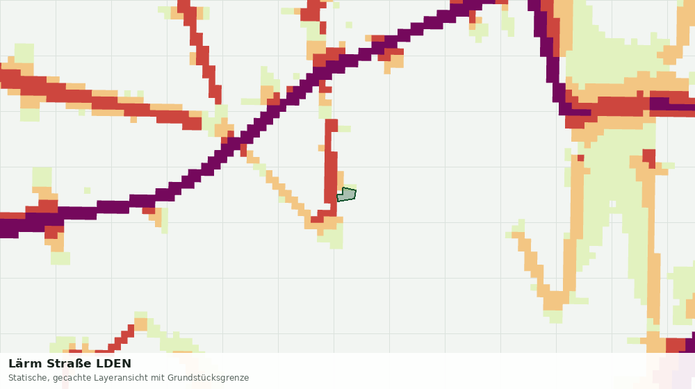 Statische Kartenansicht: Lärm Straße LDEN