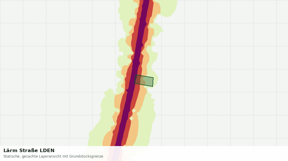 Statische Kartenansicht: Lärm Straße LDEN