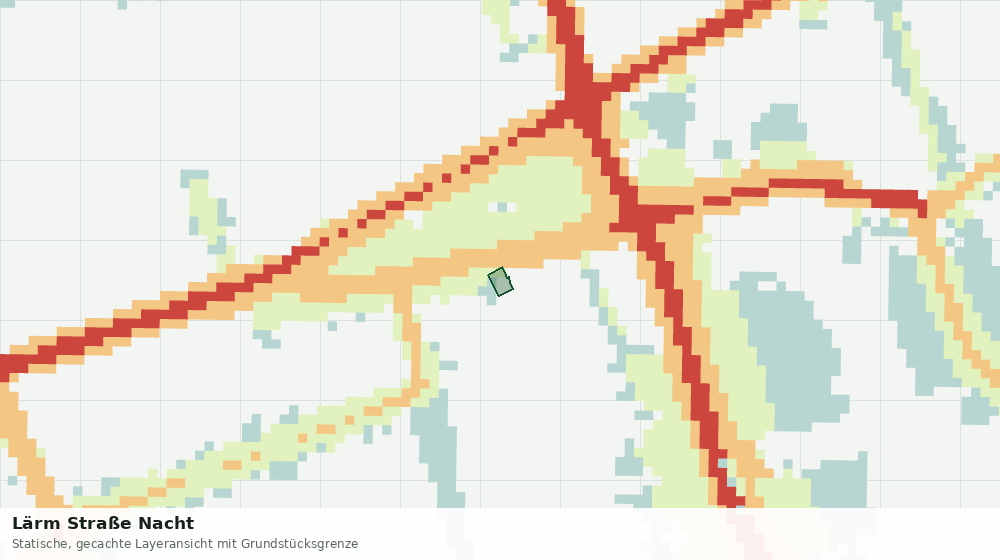 Statische Kartenansicht: Lärm Straße Nacht