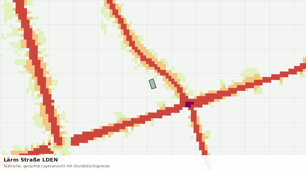 Statische Kartenansicht: Lärm Straße LDEN