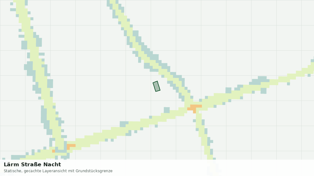 Statische Kartenansicht: Lärm Straße Nacht