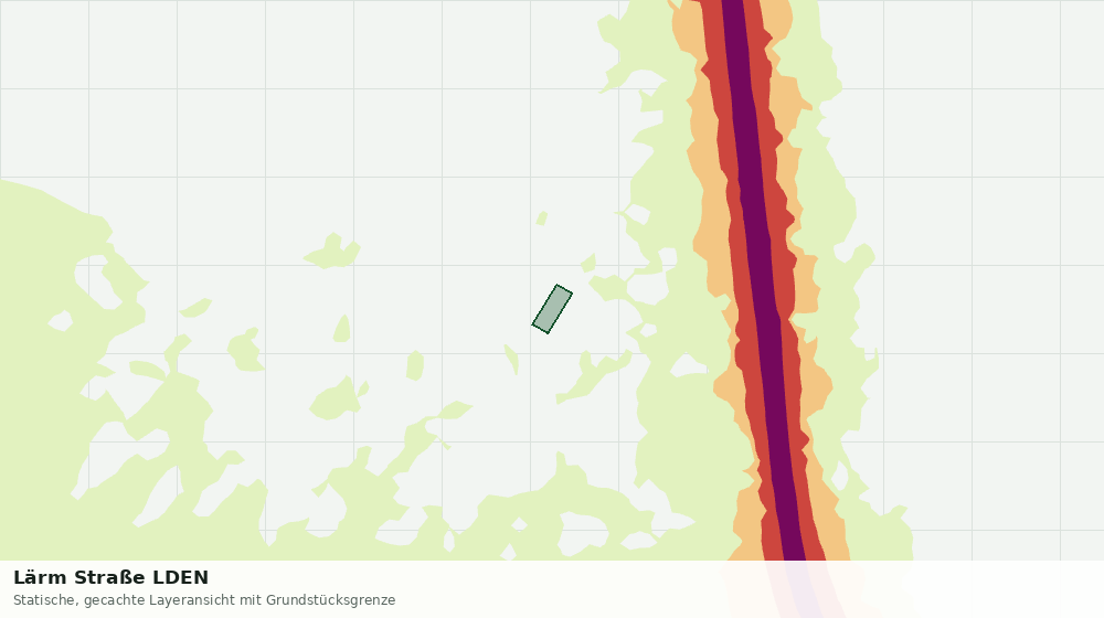 Statische Kartenansicht: Lärm Straße LDEN