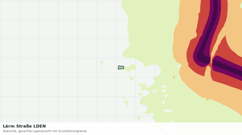 Statische Kartenansicht: Lärm Straße LDEN