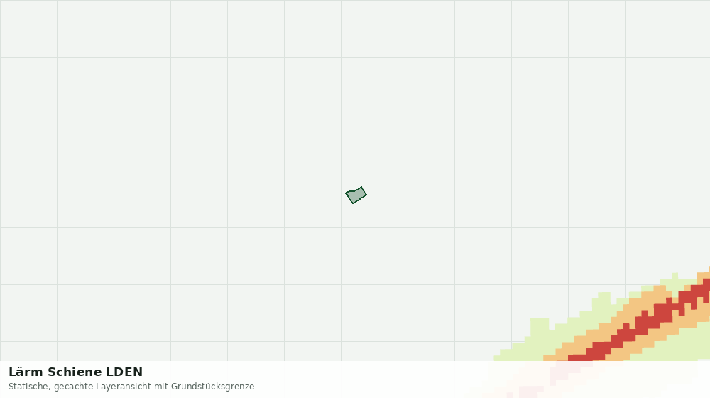 Statische Kartenansicht: Lärm Schiene LDEN