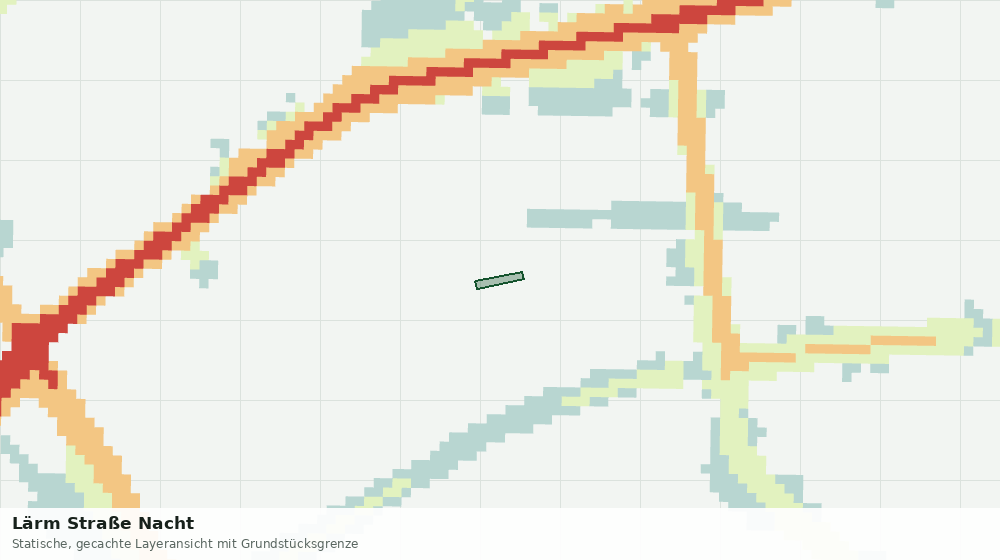 Statische Kartenansicht: Lärm Straße Nacht