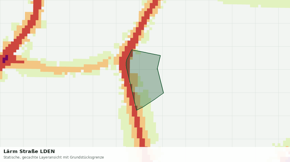 Statische Kartenansicht: Lärm Straße LDEN