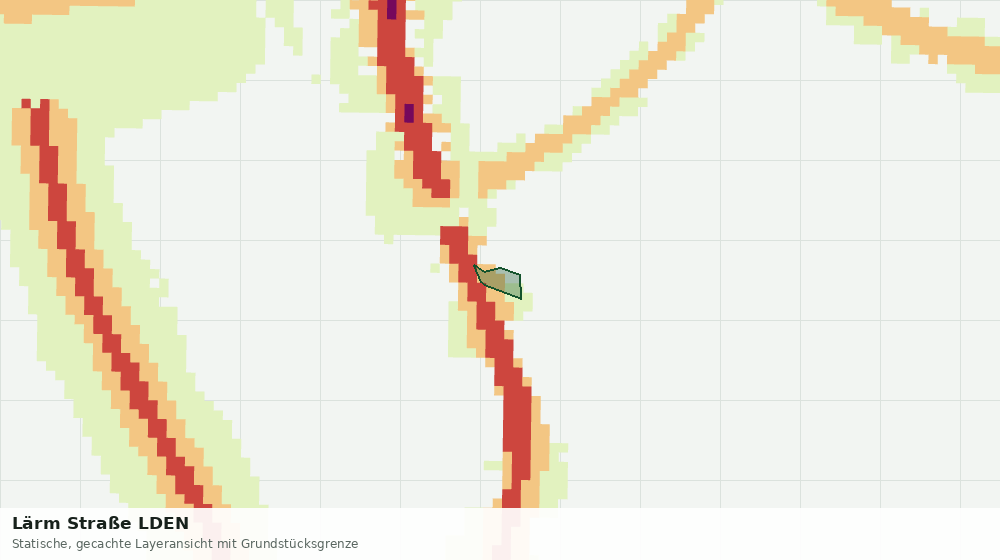 Statische Kartenansicht: Lärm Straße LDEN