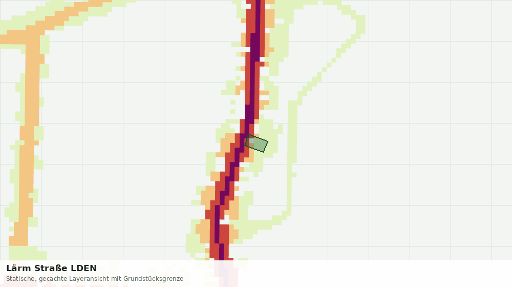 Statische Kartenansicht: Lärm Straße LDEN