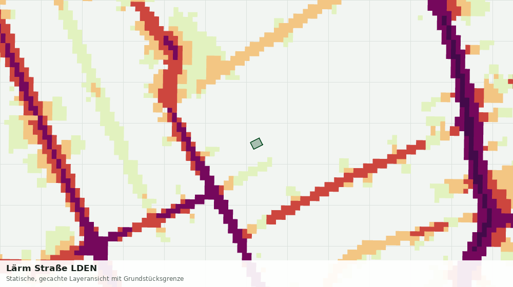 Statische Kartenansicht: Lärm Straße LDEN