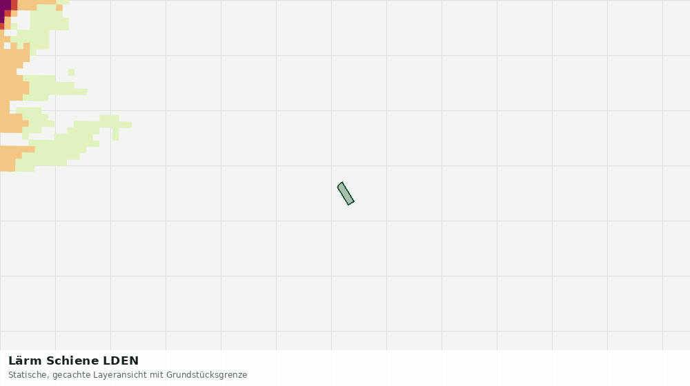 Statische Kartenansicht: Lärm Schiene LDEN