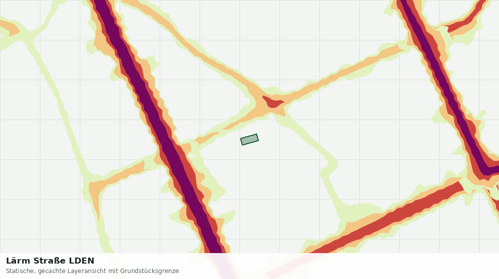 Statische Kartenansicht: Lärm Straße LDEN
