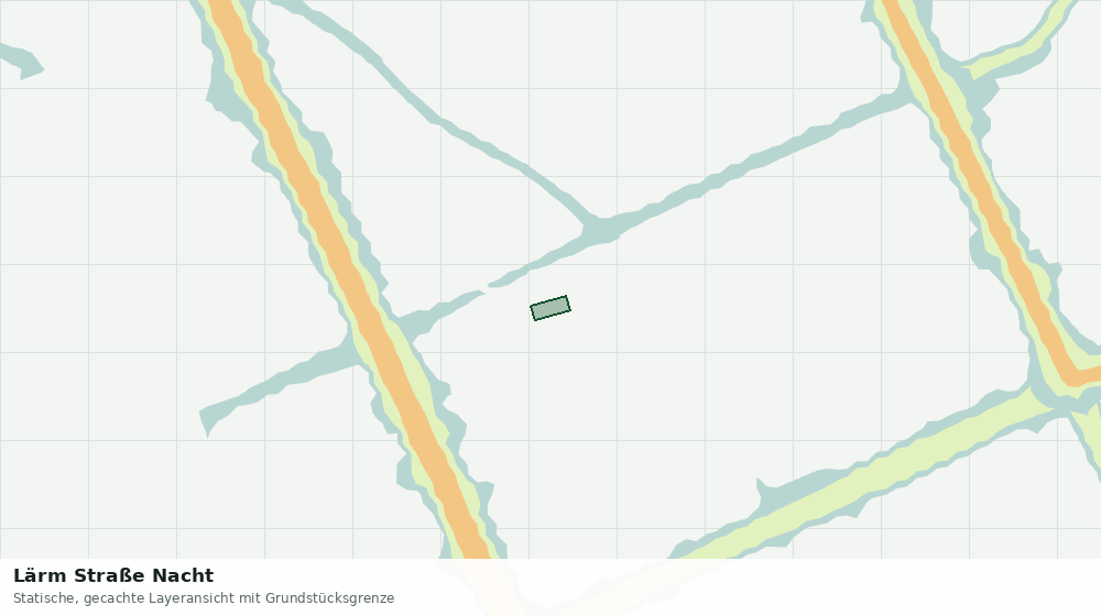Statische Kartenansicht: Lärm Straße Nacht