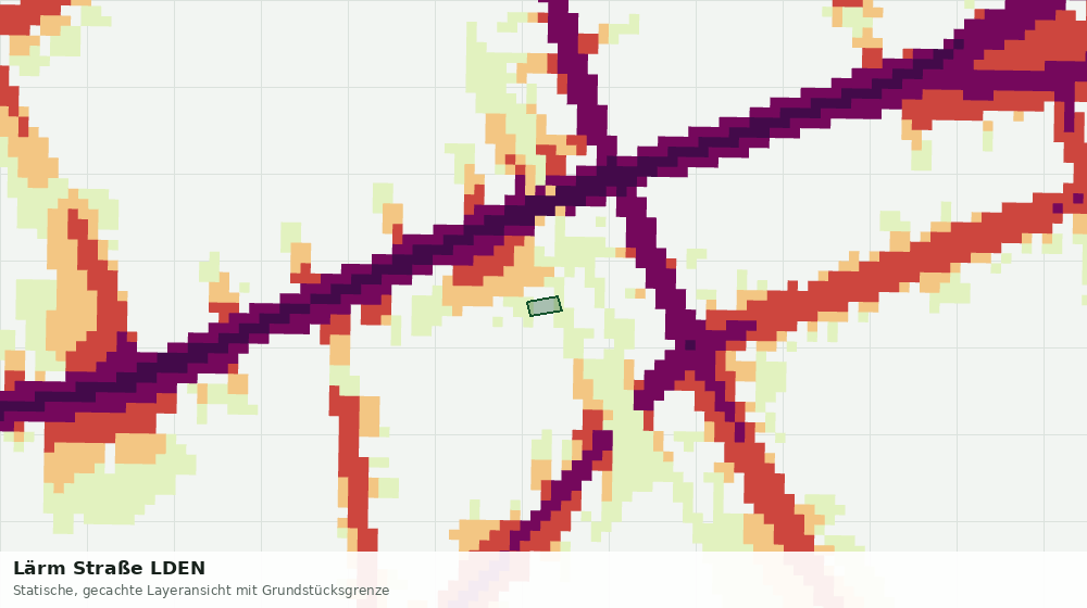 Statische Kartenansicht: Lärm Straße LDEN