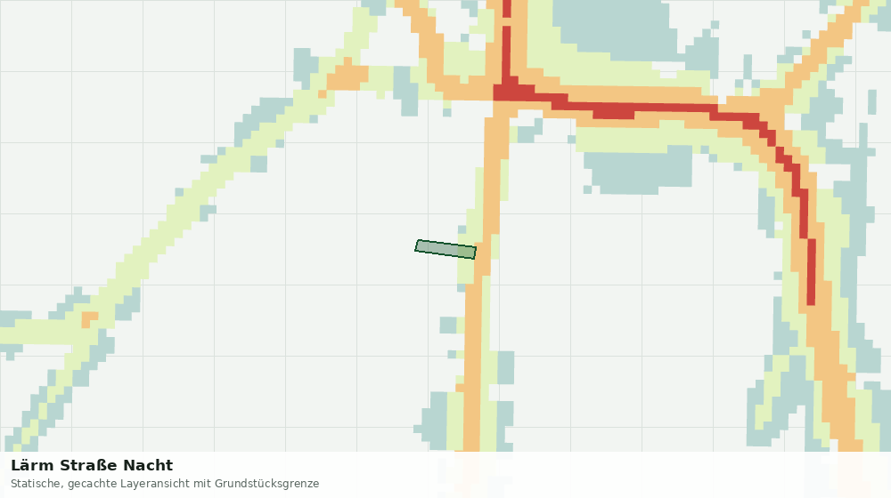 Statische Kartenansicht: Lärm Straße Nacht