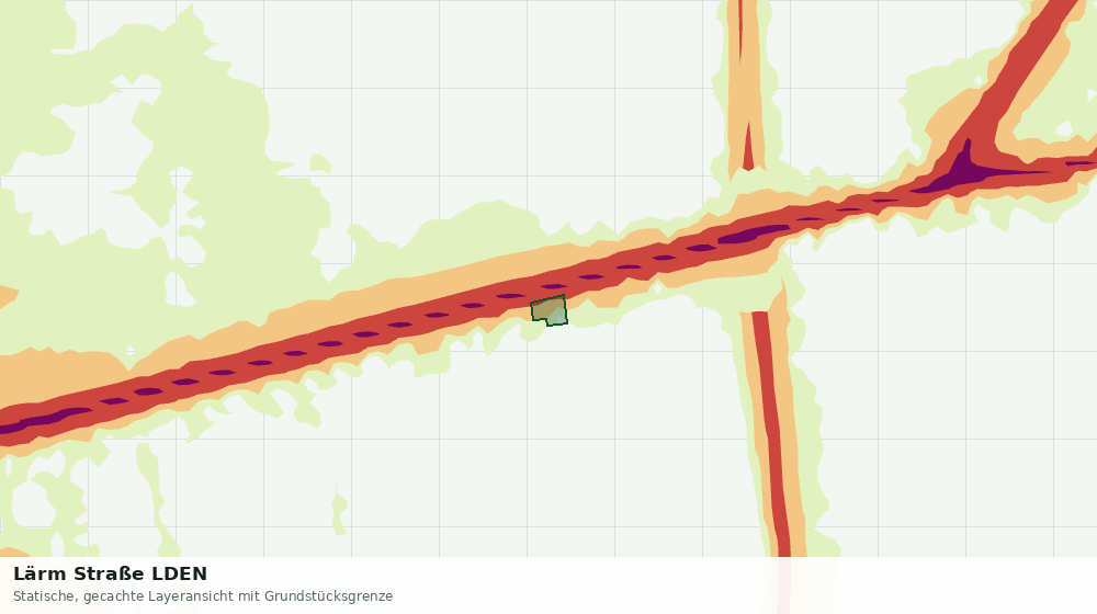 Statische Kartenansicht: Lärm Straße LDEN