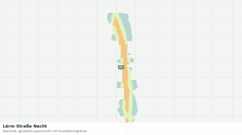 Statische Kartenansicht: Lärm Straße Nacht