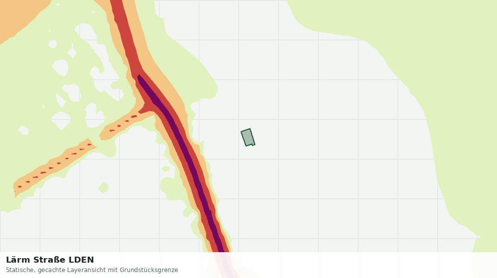 Statische Kartenansicht: Lärm Straße LDEN