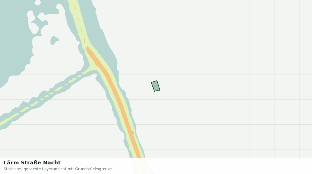 Statische Kartenansicht: Lärm Straße Nacht
