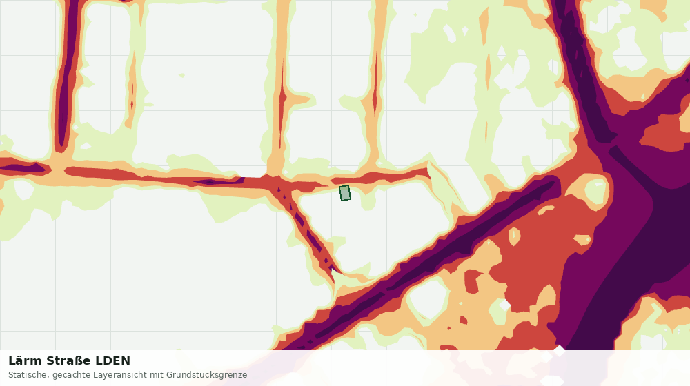 Statische Kartenansicht: Lärm Straße LDEN